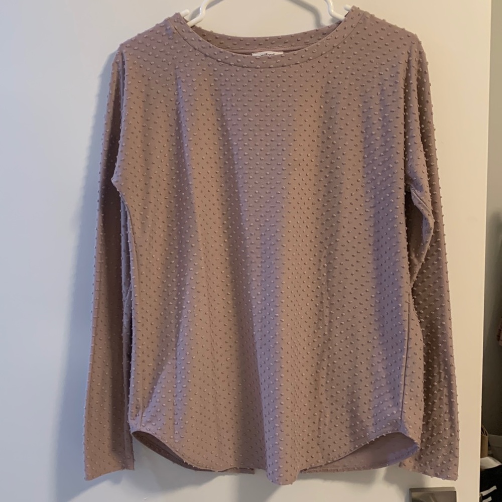 Wilfred Swiss Dot Split Back Lonsleeve